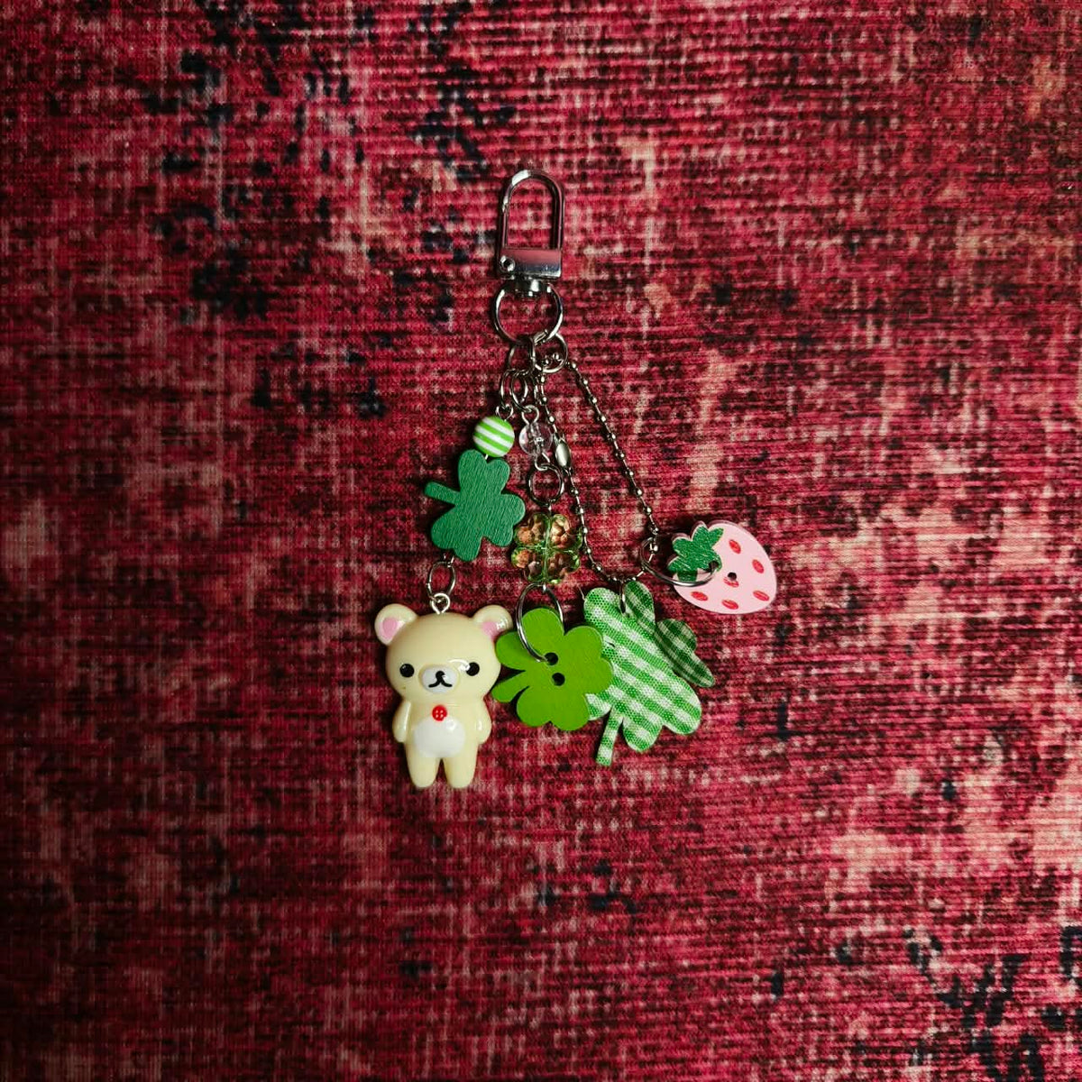 Rilakkuma Clover Keychain